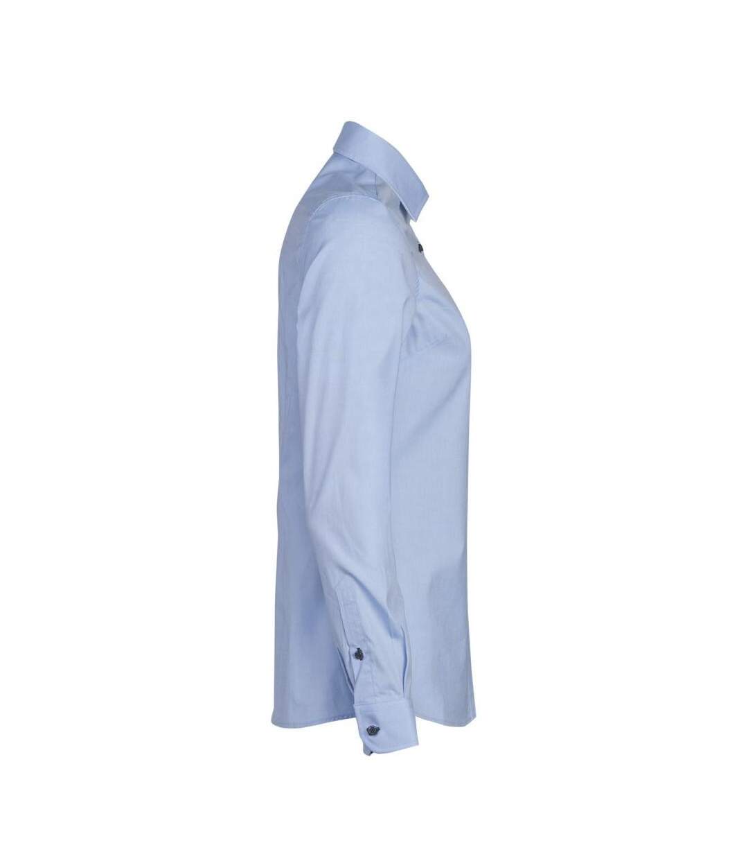 Womens/ladies Baltimore Formal Shirt Light Blue Harvest-4