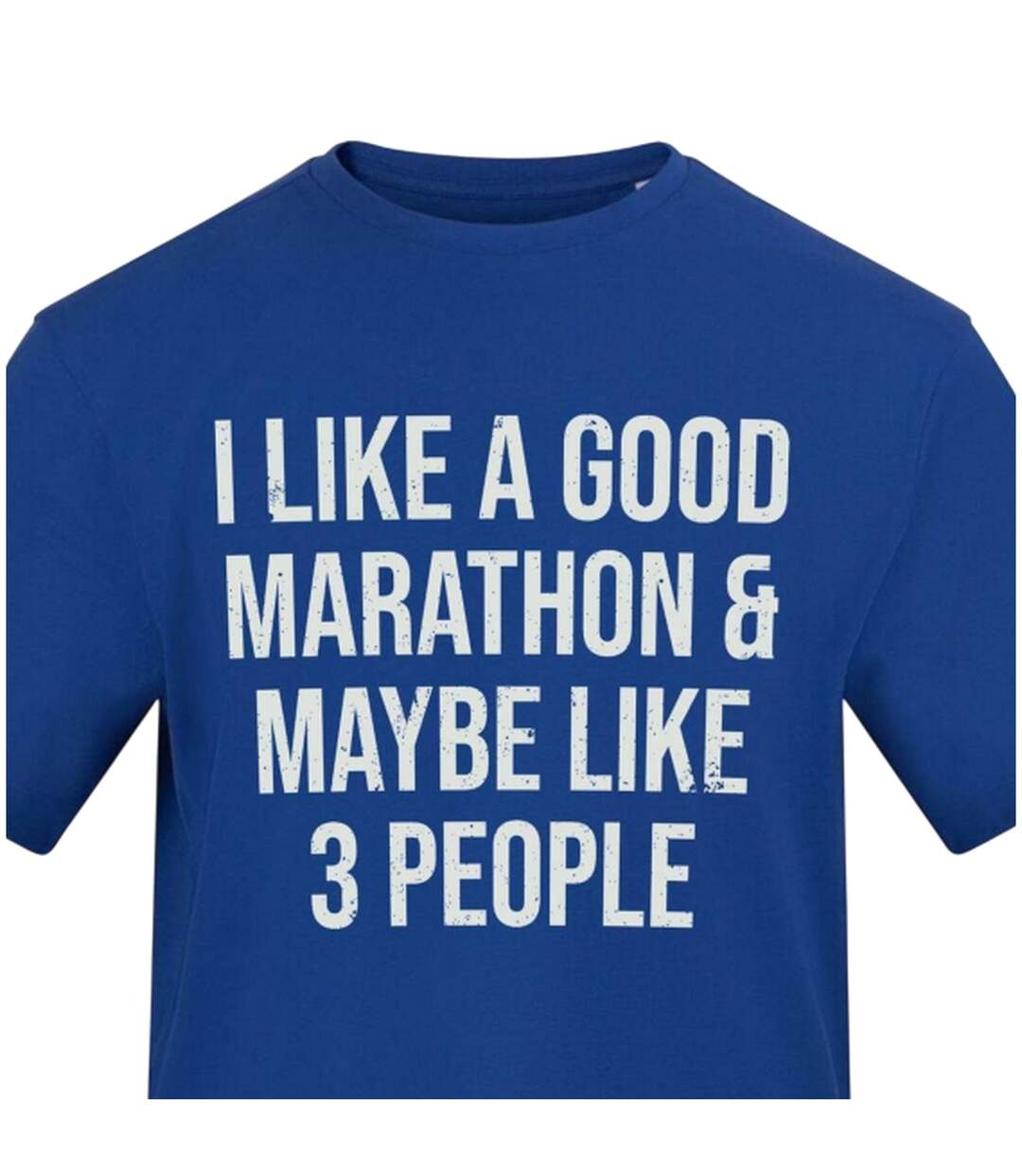 Unisex Adult I Like A Good Marathon T-shirt Blue AWD-2