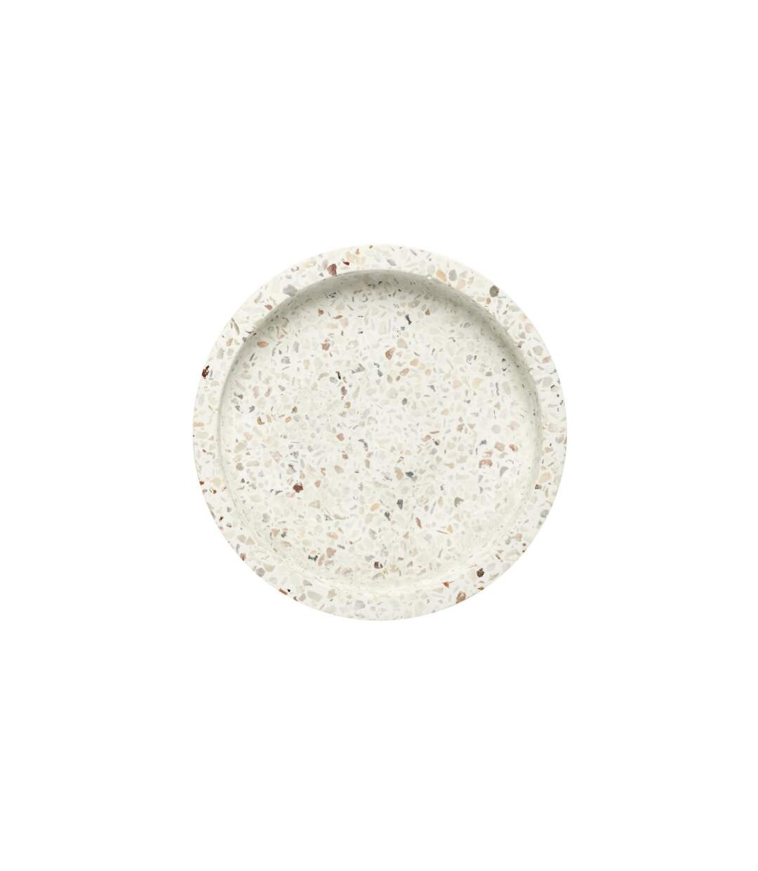 Vide-Poche en Ciment Terrazzo 12m Blanc-2