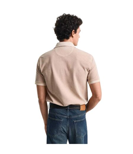 Polo Motif/style Logo Homme Beige Gant