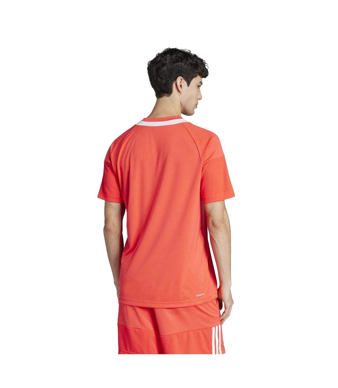 Mens Sereno T-shirt Lucid Red White Adidas-3