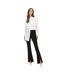 Womens/ladies Flared Trousers Black Only-4