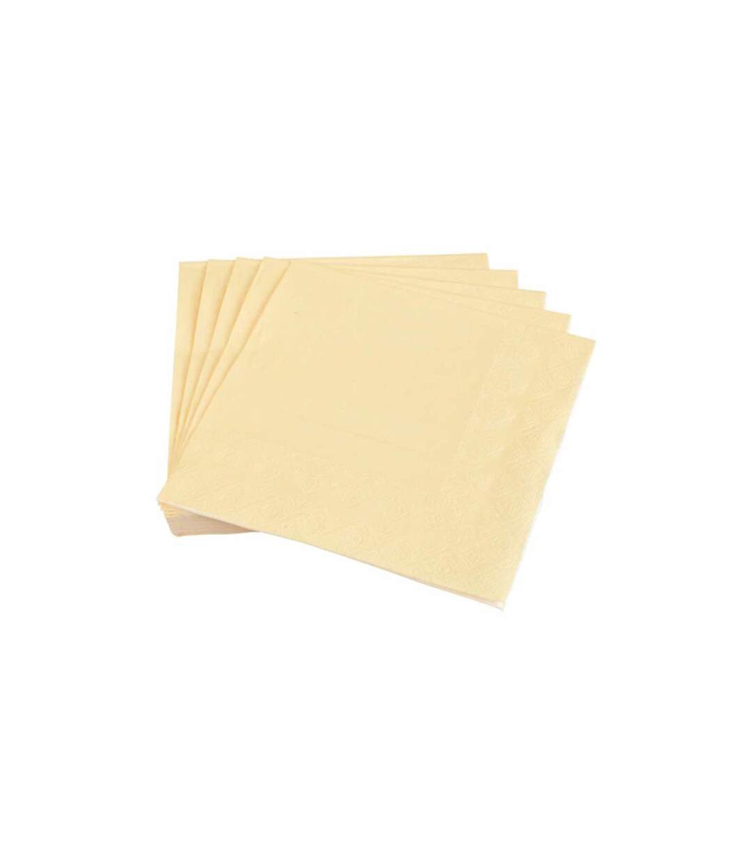 Lot de 20 Serviettes en Papier Vitamine 33x33cm Crème-1