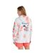 Sweat À Capuche Motif/style Tie-dye Wow Femme Blanc Rose O´Neill-4