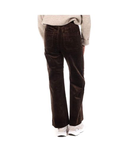 Pantalon en velours marron femme oraije victorine