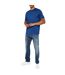 Lot De 3  T-shirts Motif/style Uni Homme Bleu Sarcelle Bleu Turquoise Bleu Foncé Donnay-2