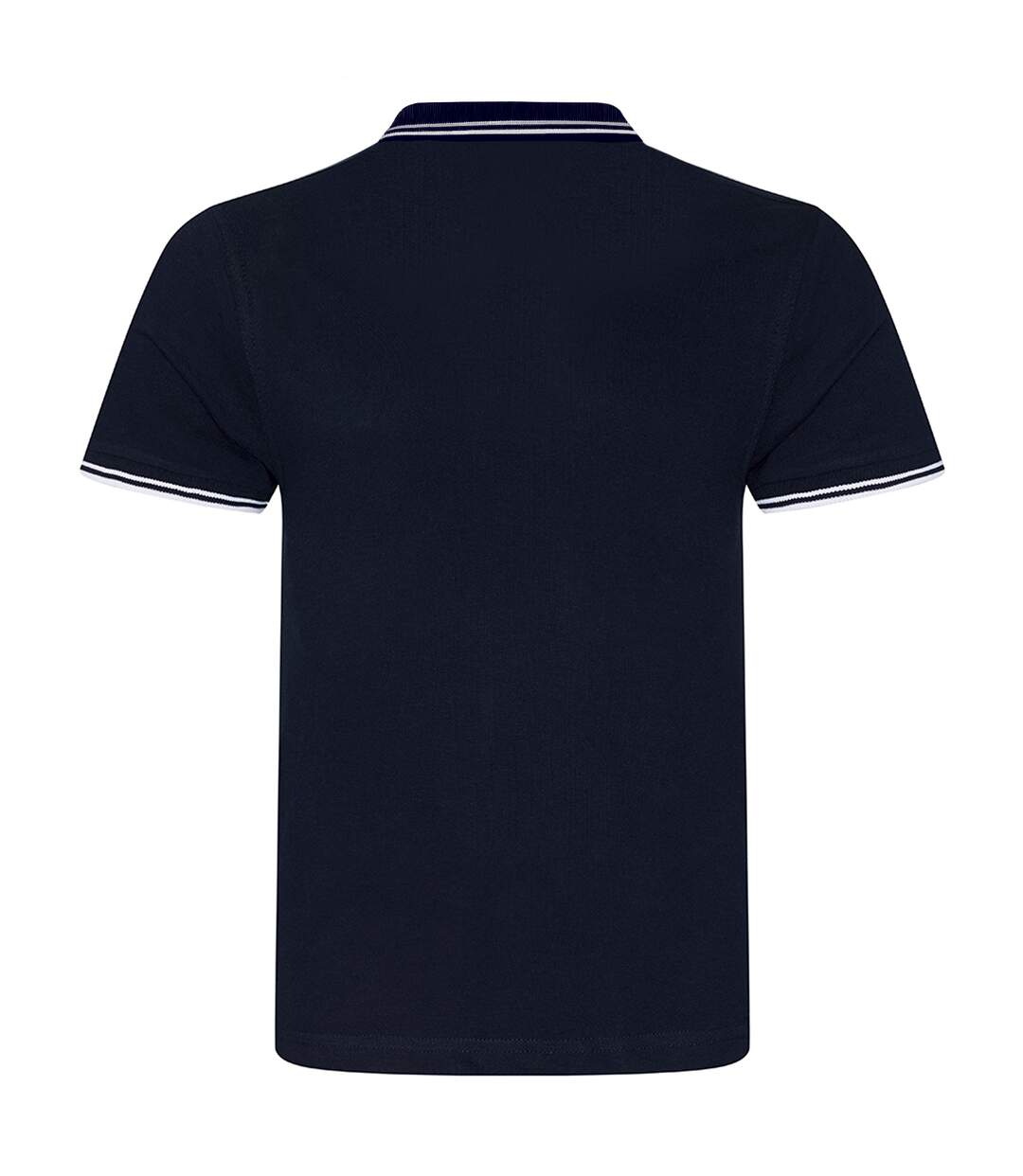 AWDis Mens Stretch Tipped Piqu Polo Shirt (Navy/White)