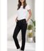 Pantalon Mayflower Claudia Noir : Jean Power Stretch Confort-1