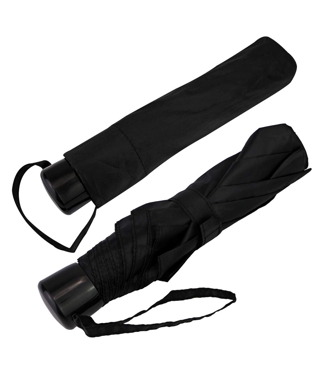 Wind Resistant Umbrella Lightweight Portable Strong Frame Black Compact Design-2