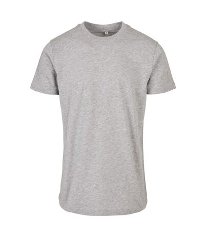 Build Your Brand Mens Basic Round Neck T-Shirt (Heather Grey)