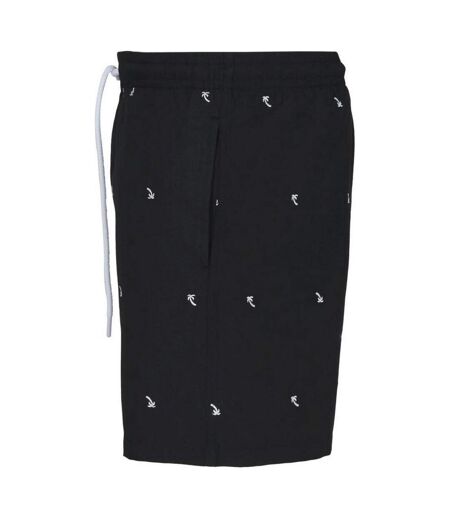 Short De Bain Motif/style Palmier Homme Noir Urban Classics