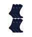 Chaussettes antidérapantes doublées polaire pour homme THMO - Lot de 6-1
