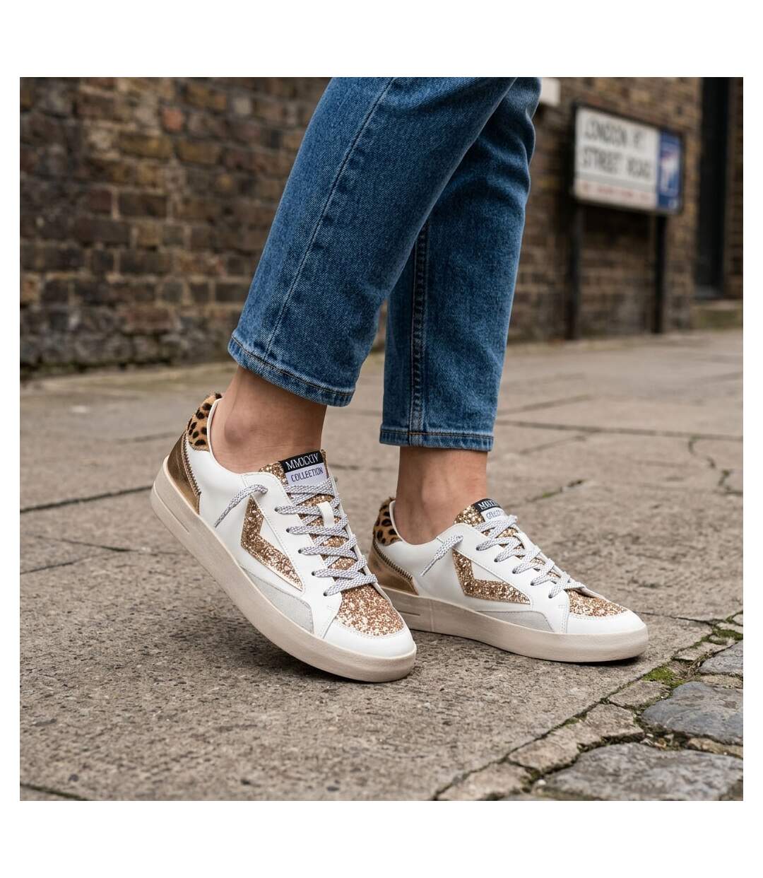 OZABI Sneakers Léopard Glitter Femme Plateforme MMXXIV 36-41-2