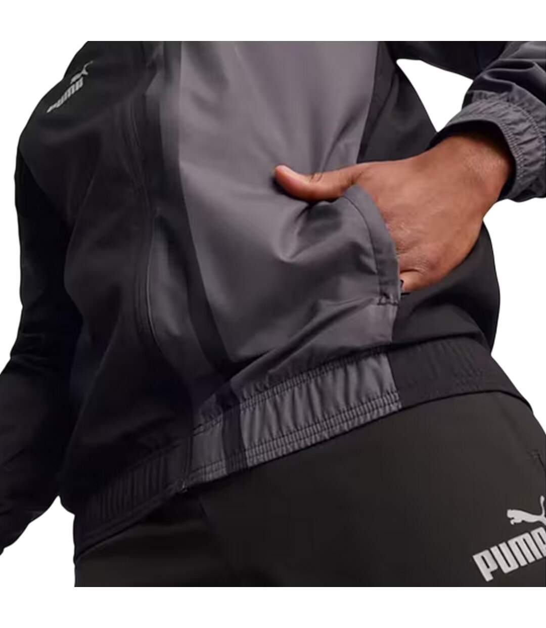 Mens Prematch Olympique De Marseille Fc Track Jacket Black Puma-4