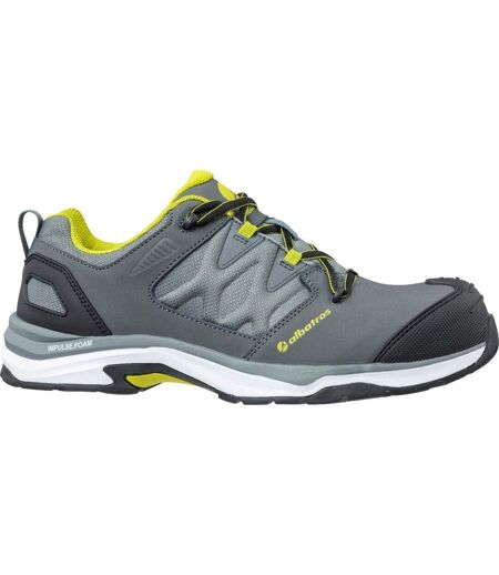Leather Ultratrail Low Lace Up Safety Shoe Grey Combined Mens