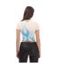 Womens/ladies Law Flames Crop Top White Blue Heron Preston-2