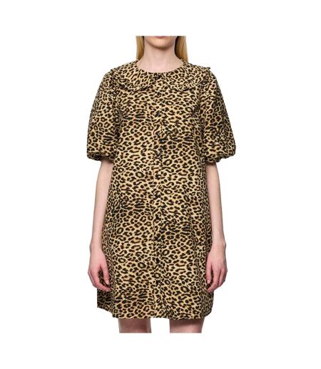 Robe léopard femme pieces nancy 2/4