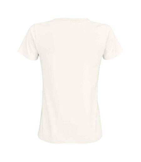 T-shirt Imperial Femme Blanc Cassé SOLS
