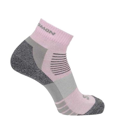 Pack Of 2  Mens Merino Wool Ankle Socks  Lilac Grey Salomon