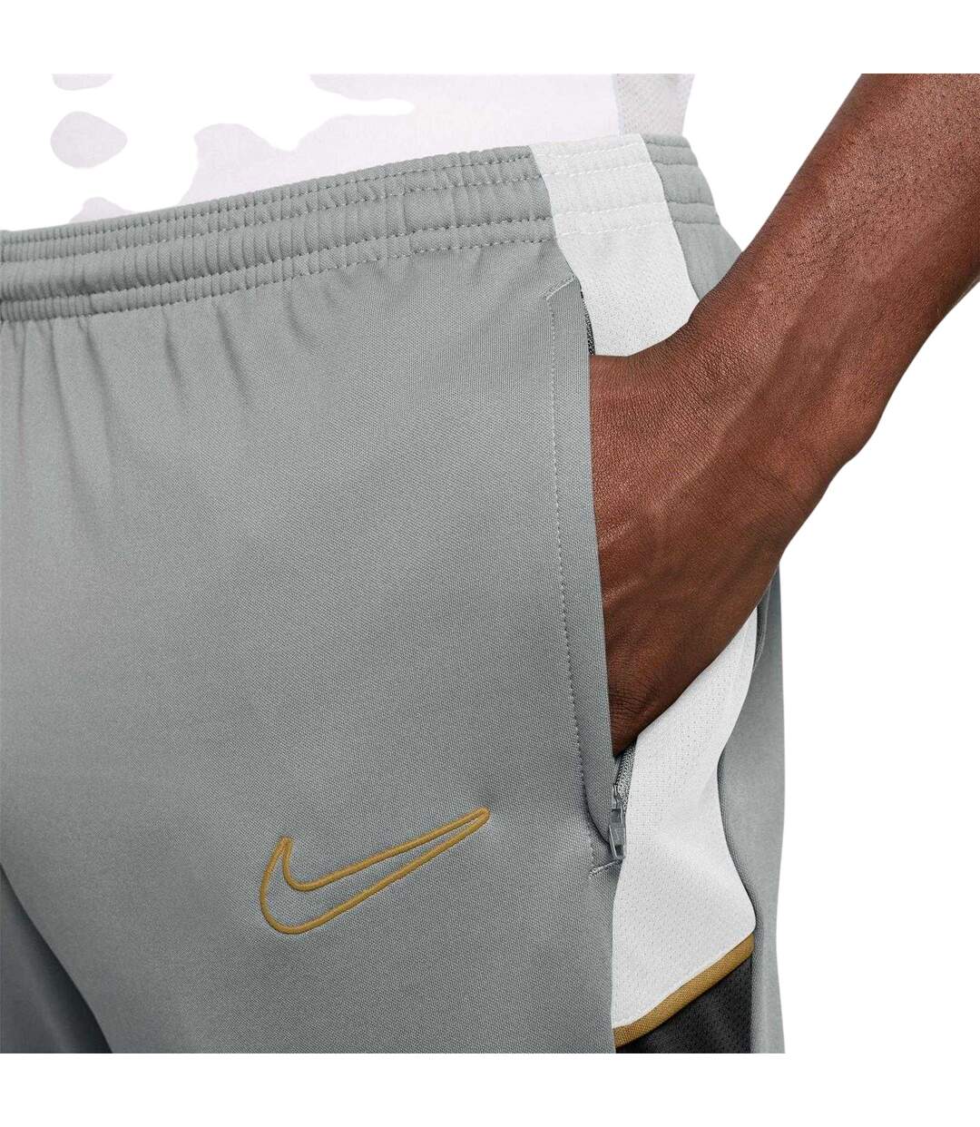 Mens Academy Tracksuit Bottoms Grey Gold Nike-3
