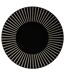 Lot de 6 Assiettes Plates Sun 27cm Noir-1