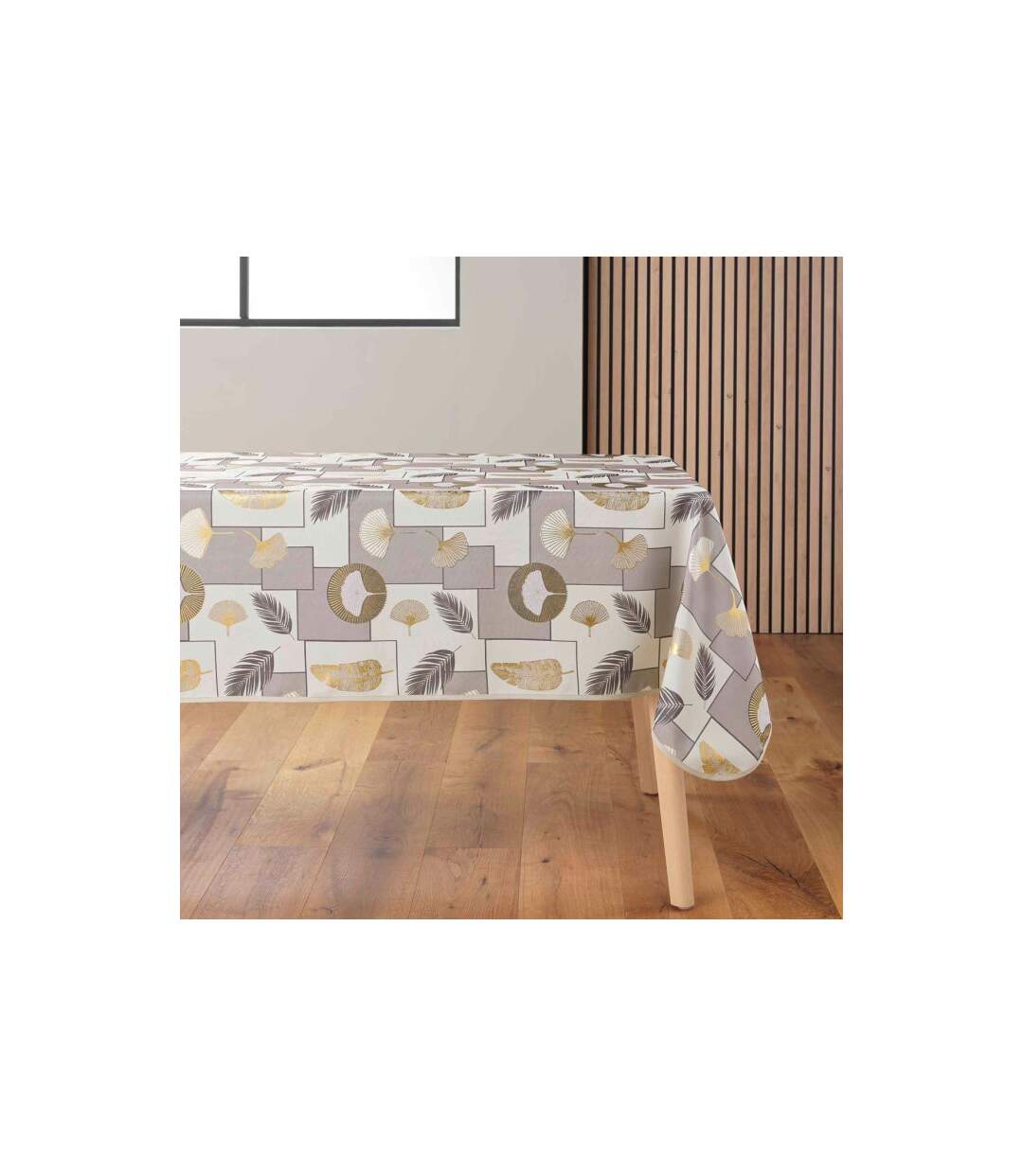 Nappe Antitache Imprimé Natane 145x240cm Naturel-1