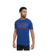 Crosshatch Mens Combot Camo T-Shirt (Blue)