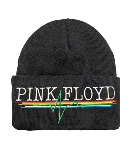 Unisex adult heart beat pyramid pink floyd beanie black Amplified