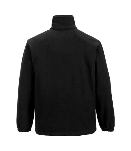 Portwest Mens Aran Full Zip Fleece Top (Black)