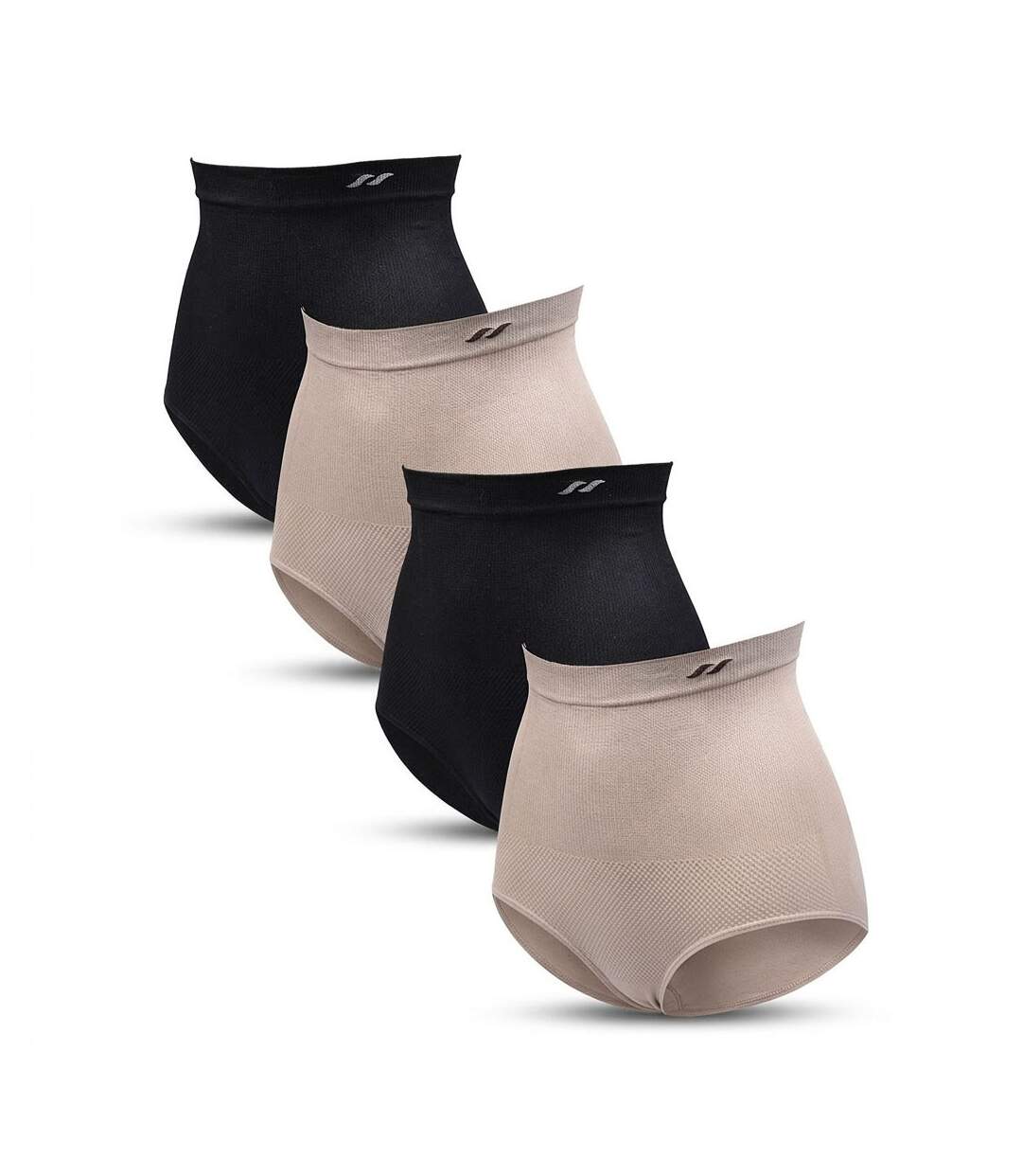 OZABI Pack Culotte Gainante Femme Lot 4 Taille Haute Ventre Plat-1