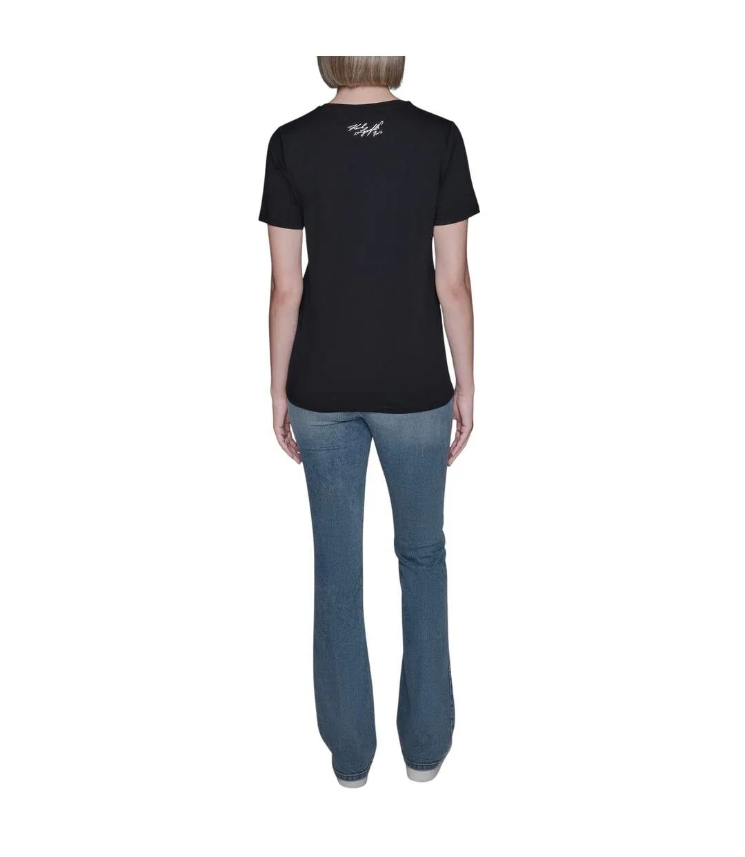 T-shirt Motif/style Graphique Paris Femme Noir Karl Lagerfeld-3