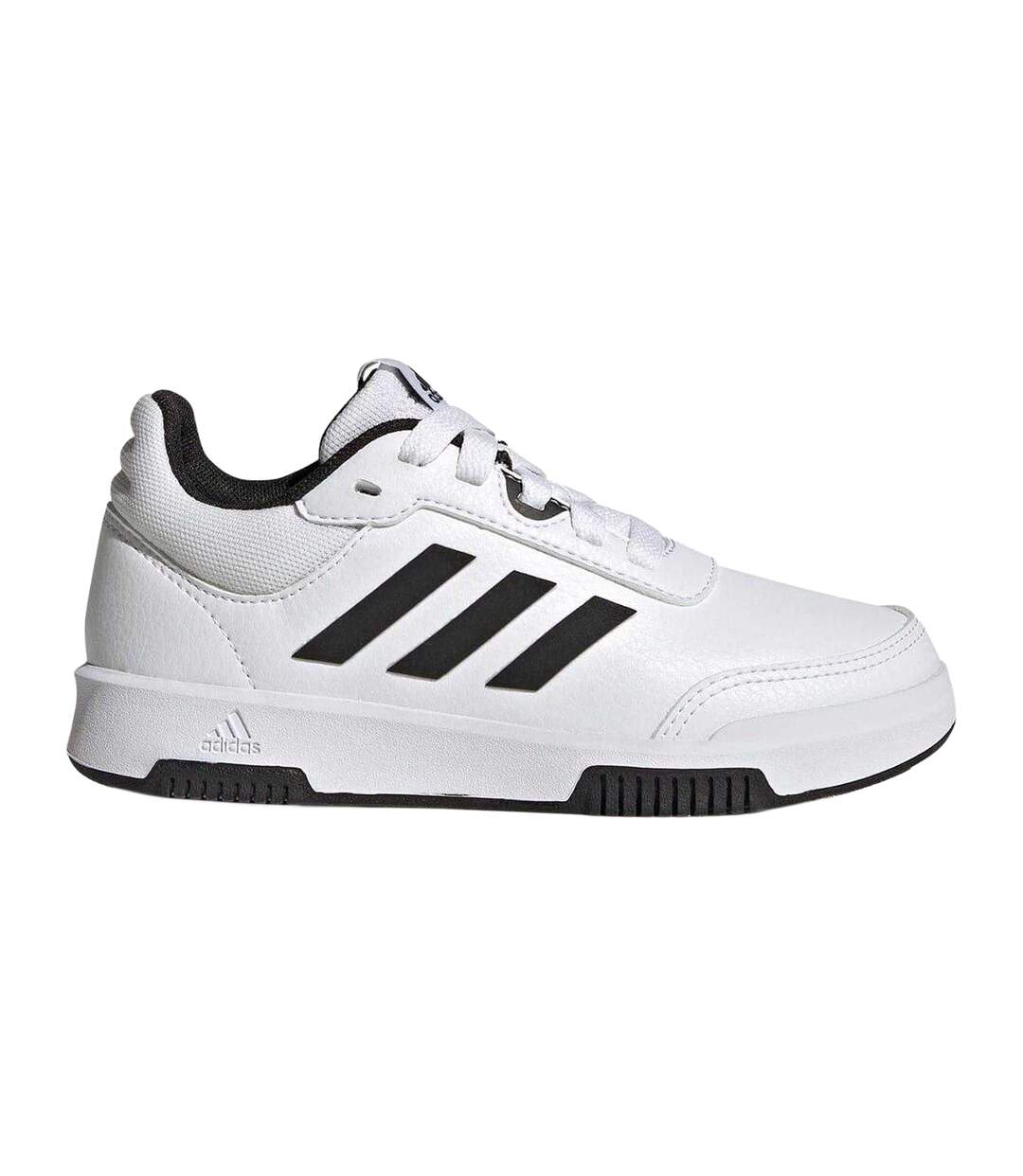 Boys Tensaur 3 Leather Trainers White Black Adidas-1