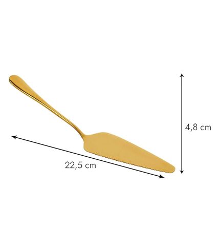 Pelle à tarte en inox doré 22 cm (Lot de 2)