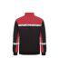 Mens Progression Hi-vis Full Zip Sweatshirt Black Red Projob-2