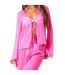 Womens/ladies Striped Sheer Coverup Pink Print Missy Empire-2