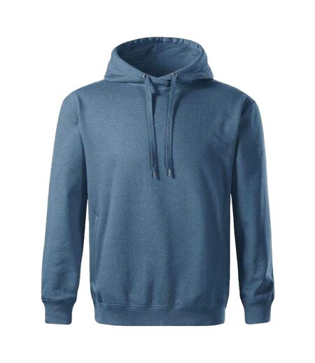 Sweat À Capuche Motif/style Uni Moon Homme Bleu Marine Malfini