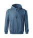 Sweat À Capuche Motif/style Uni Moon Homme Bleu Marine Malfini-1