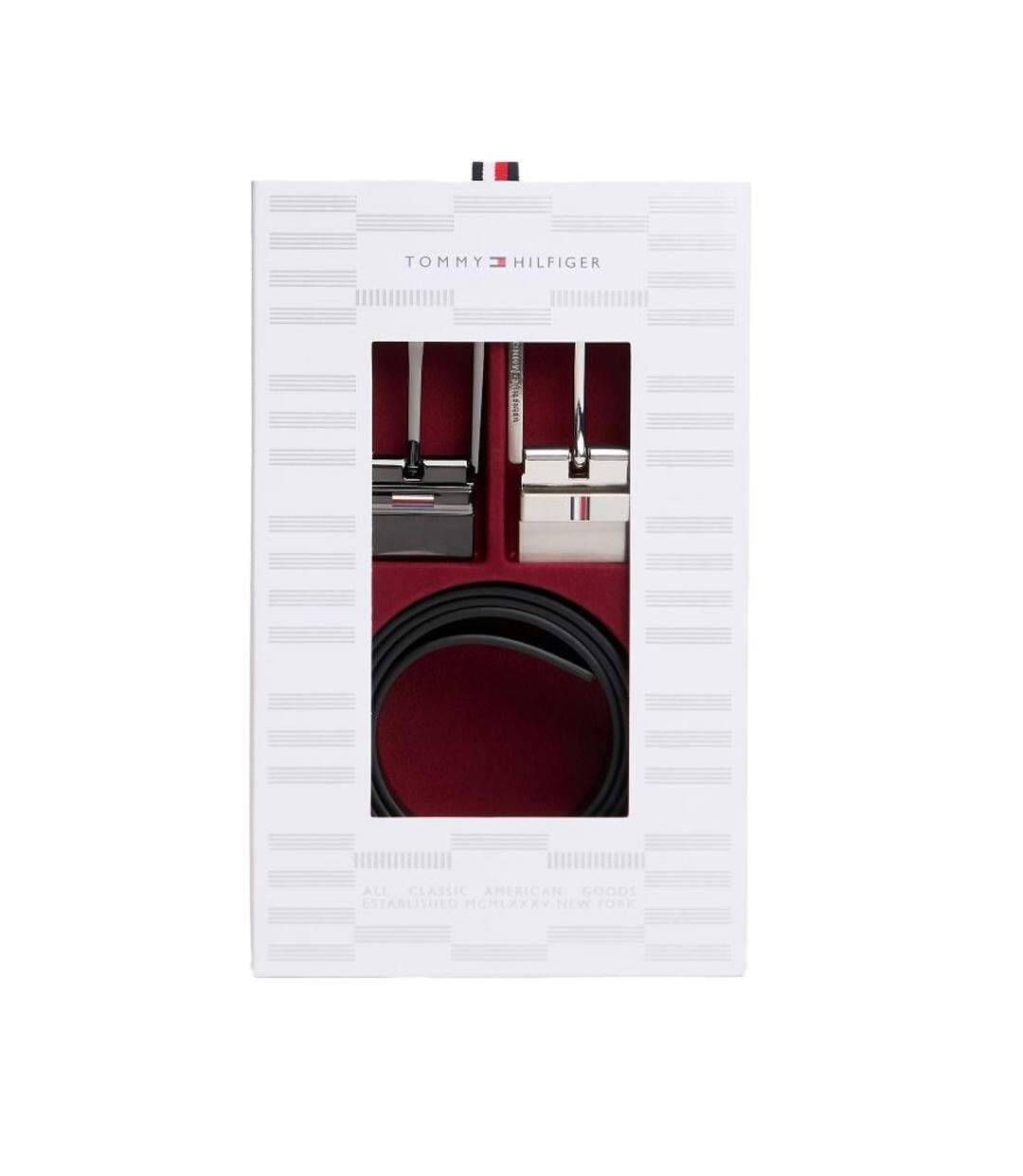 Coffret cadeau ceinture réversible noir homme tommy hilfiger business-3
