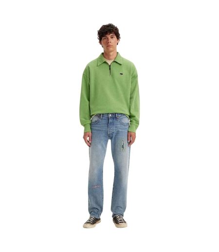 Jean Motif/style Usé Homme Bleu Levis