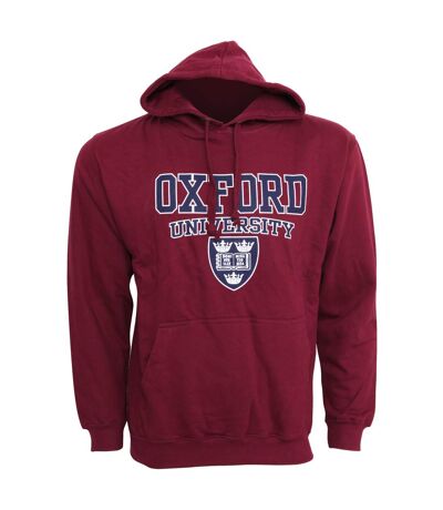 Sweatshirt à capuche imprimé Oxford University - Homme (Bordeaux) - UTF165