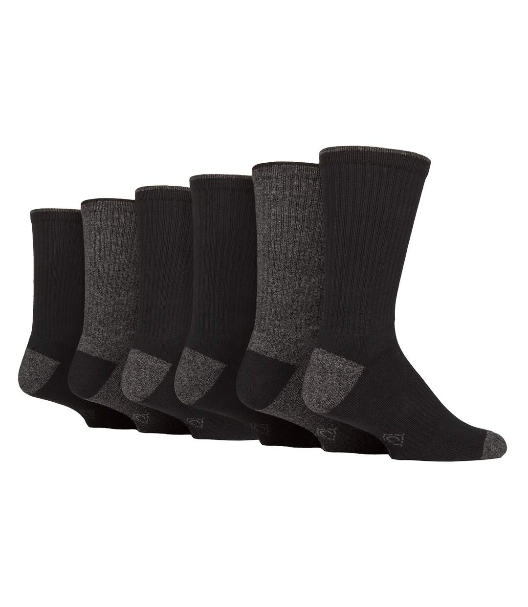 6 Pairs Mens Water Repellent Midweight Outdoor Socks for Hiking & Walking-1