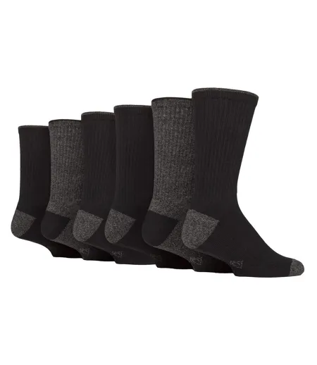 6 Pairs Mens Water Repellent Midweight Outdoor Socks for Hiking & Walking