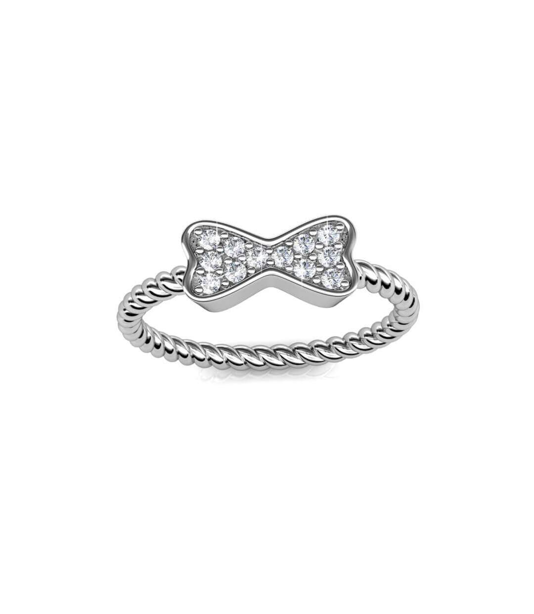 Bague Twisted Ribbon, Cristal d'Autriche