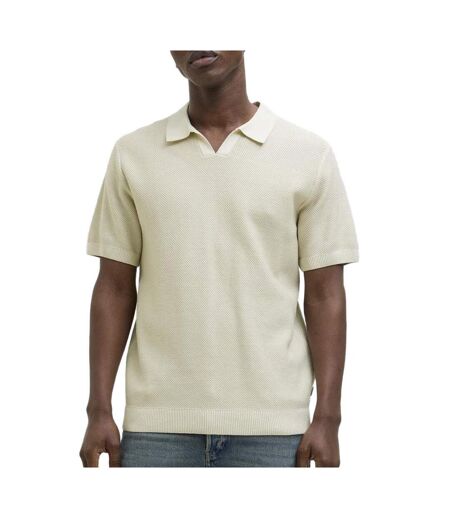 Polo beige/blanc homme jack & jones aston split