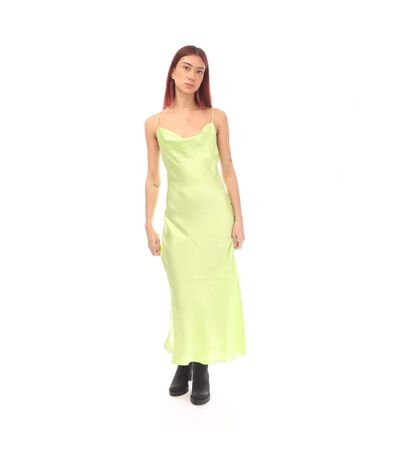 Womens/ladies C_disos Cowl Neck Slip Dress Green Boss