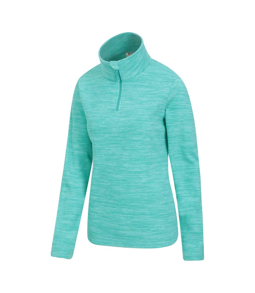 Womens/ladies snowdon melange fleece top turquoise Mountain Warehouse