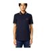 Polo Motif/style Rayures Contrastées Paul Homme Bleu Marine Jaune Or Boss-1