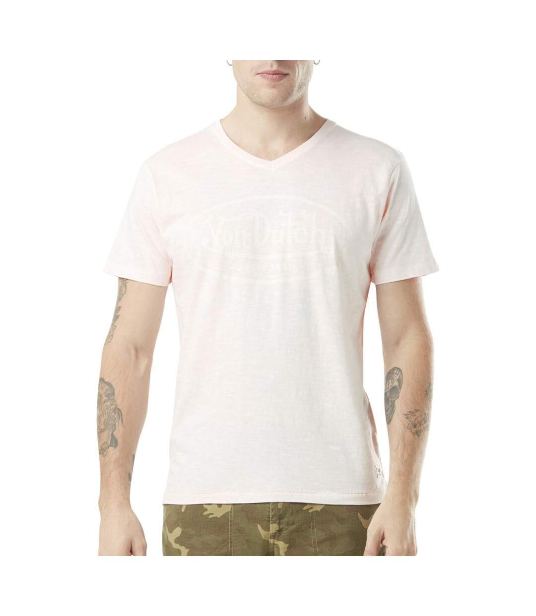T-shirt rose pale homme von dutch tyron-1