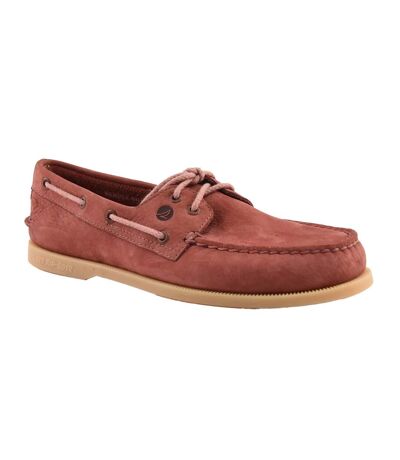 Mens Authentic Original Suede Boat Shoes Red Sperry