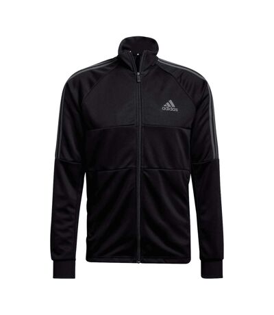 Mens Sereno 3 Stripes Aeroready Slim Track Jacket Black Adidas
